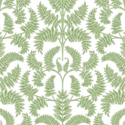 Royal Fern Damask Wallpaper