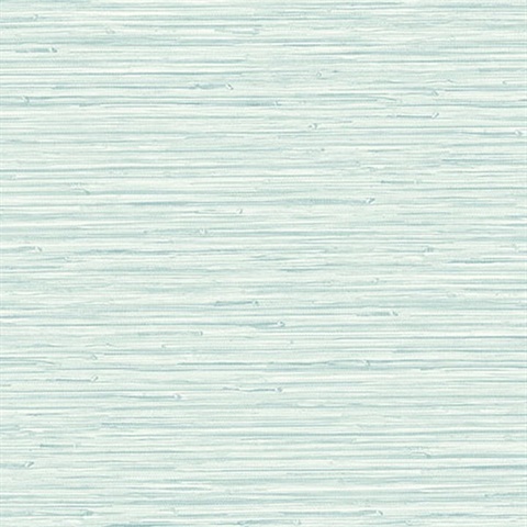 Rushmore Aqua Faux Grasscloth Wallpaper