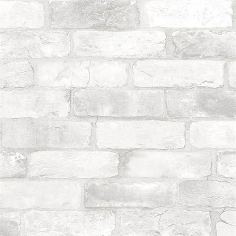Rustin White Reclaimed Bricks Wallpaper