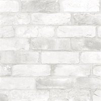 Rustin White Reclaimed Bricks Wallpaper