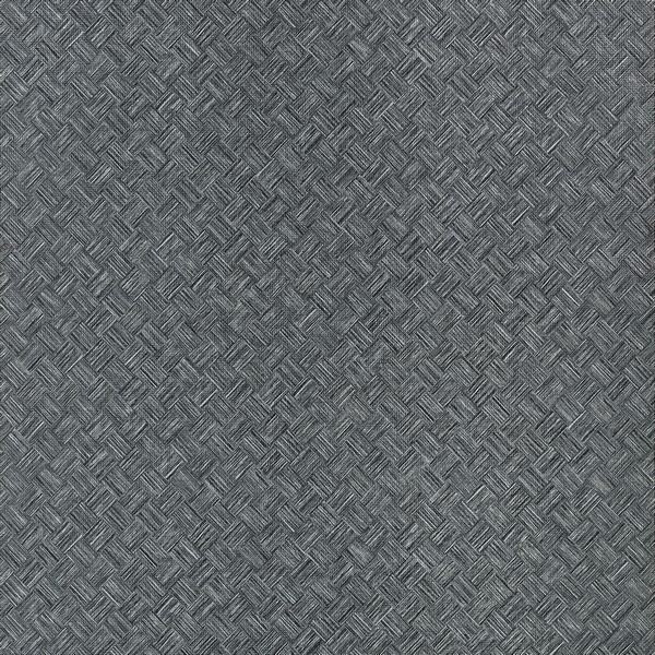 Saddle Weave Black and Silver Wallpaper