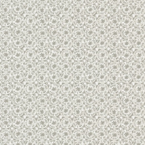 Sand Dollar Pearl and Charcoal Wallpaper