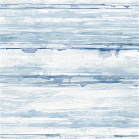 Sandhurst Blue Abstract Stripe Wallpaper