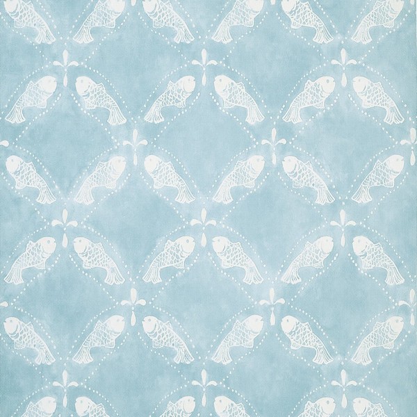 Santorini Light Blue Wallpaper