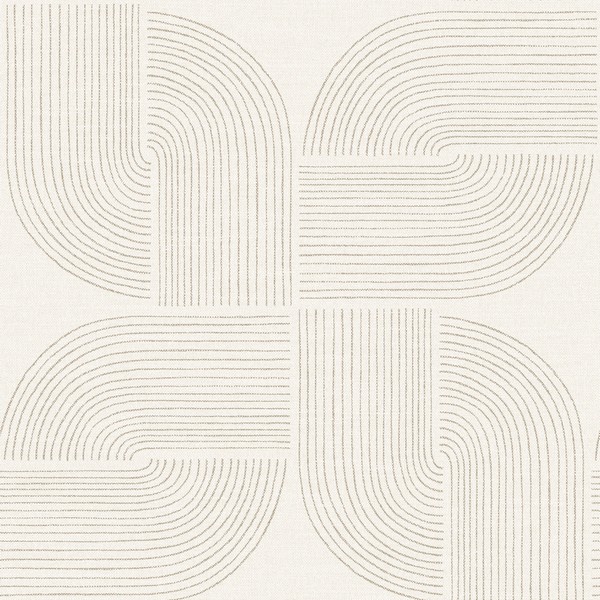 Savoye Brown Spiral Arches Wallpaper