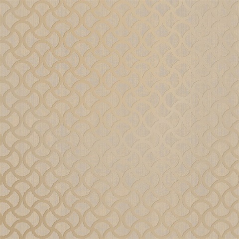Scale Bronze Geometric Wallpaper
