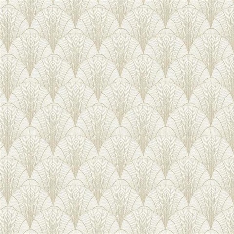 Scalloped Pearls Wallpaper