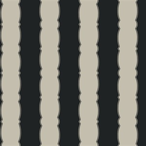 Scalloped Stripe Wallpaper