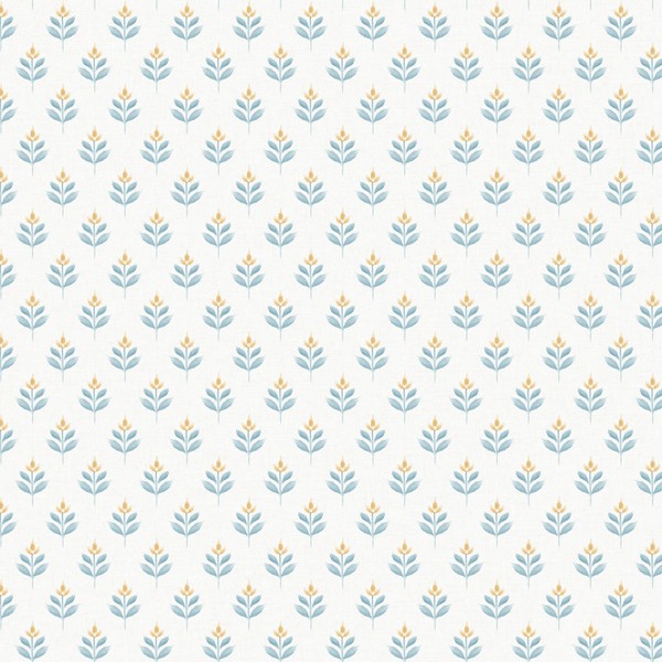 Serene Villa Teal Wallpaper