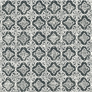 Seville Black Geometric Tile Wallpaper