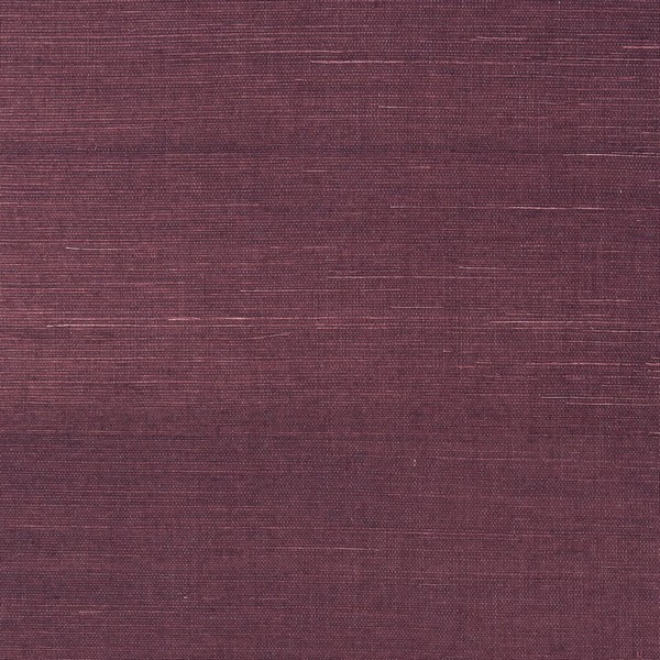 Shang Extra Fine Sisal Plum Grasscloth Wallpaper