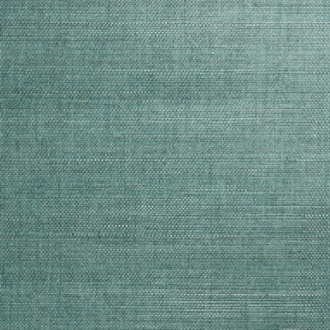 Kimiyo Aqua Grasscloth Wallpaper