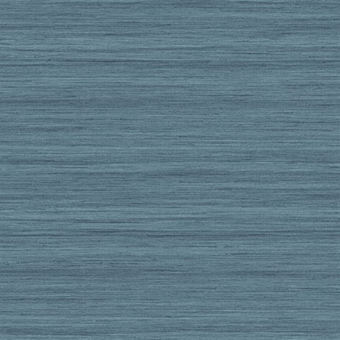 Shantung Blue Silk Wallpaper