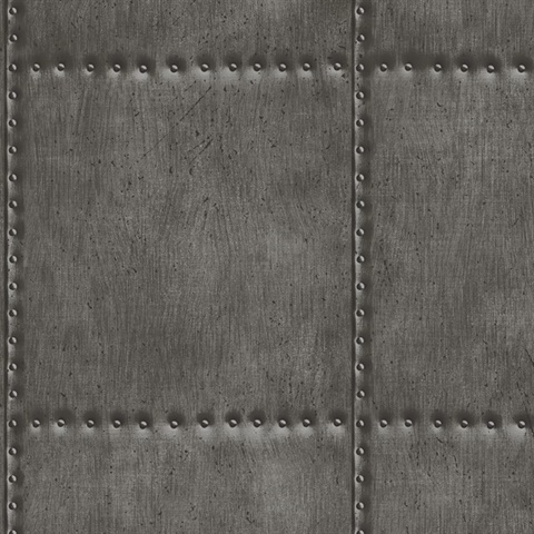 Sheet Metal Charcoal Rivets Wallpaper
