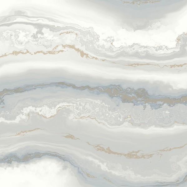 Shifting Sands Slate Blue Peel & Stick Wallpaper