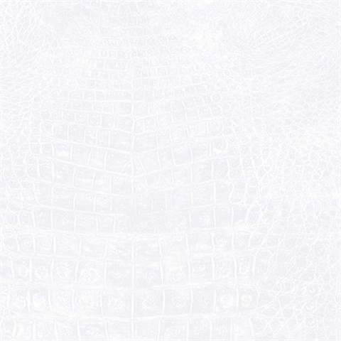 Shimmering White Crocodile Skin Wallpaper