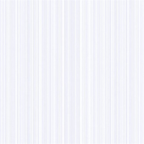 Shimmering White Stria Stripe Wallpaper