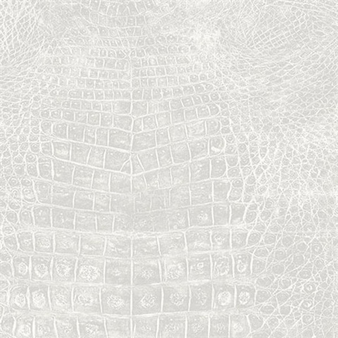 Silver Crocodile Skin Wallpaper