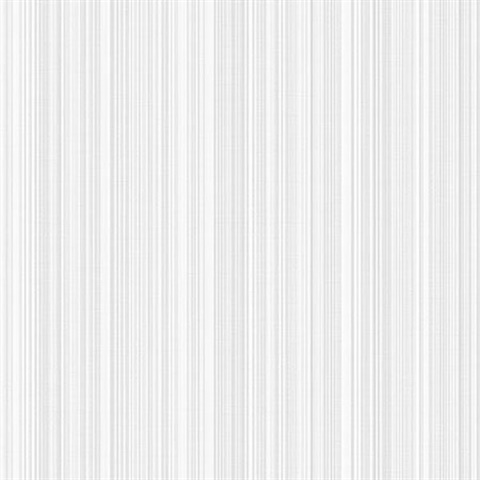 Silver Stria Stripe Wallpaper
