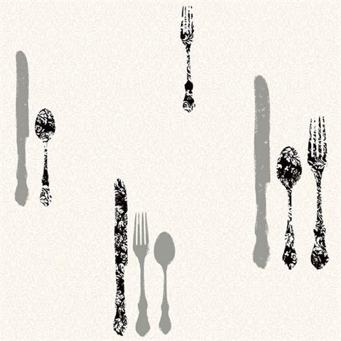 Silverware with Damask