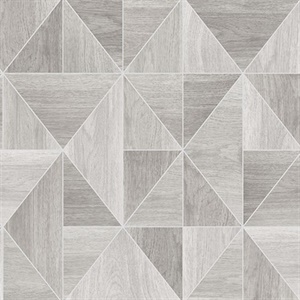Simpson Geometric Wood Wallpaper