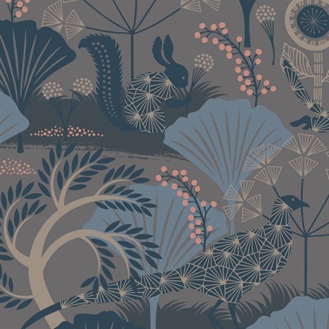 Skog Grey Forest Wallpaper
