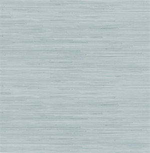 Sky Blue Classic Faux Grasscloth Peel & Stick Wallpaper