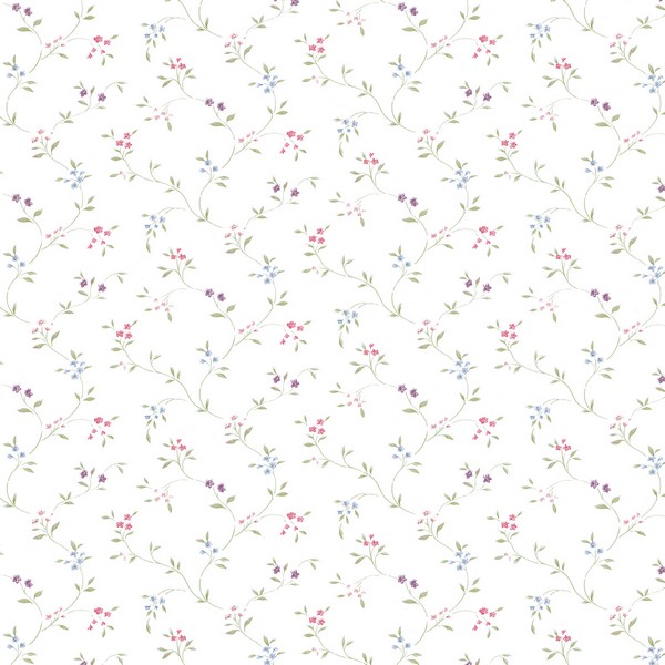 Small Floral Trail Wallpaper