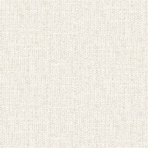 Snuggle White Woven Texture Wallpaper