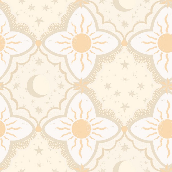 Sol & Mane Tangerine Wallpaper