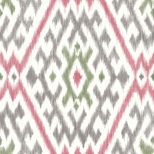 Solola Fuchsia Ikat Wallpaper