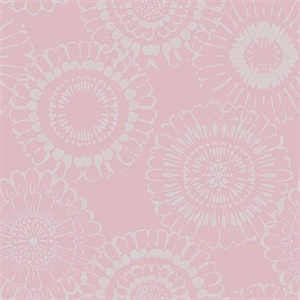 Sonnet Pink Floral Wallpaper