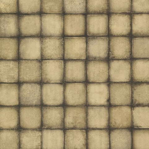 Soucy Gold Tiles Wallpaper