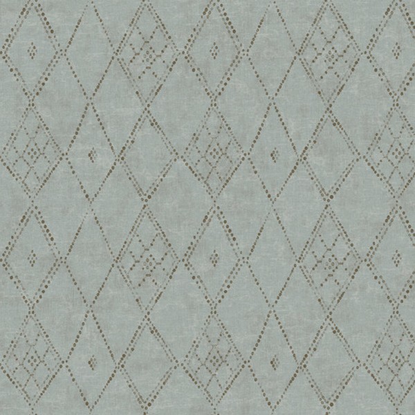 Souk Diamonds Sage Wallpaper
