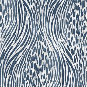 Splendid Blue Animal Print Wallpaper
