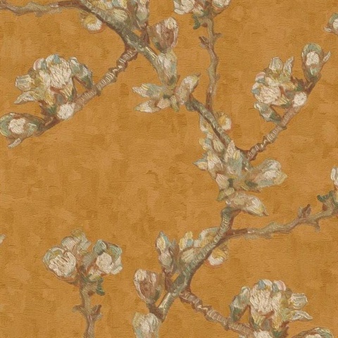 Sprig of Flowering Almond in a Glass Wallpaper