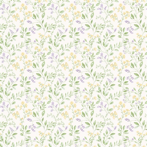 Spring leaf trail Wallpaper