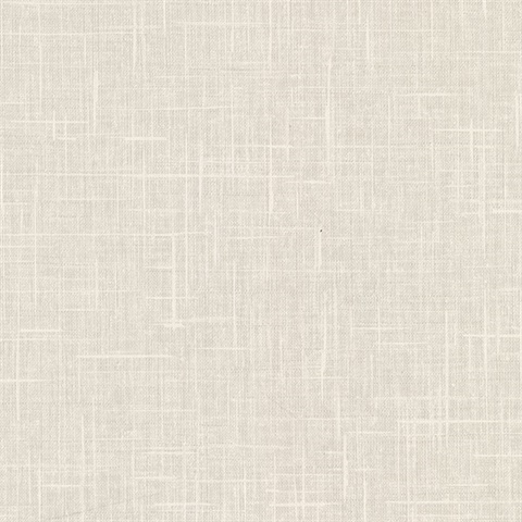 Stannis Off-White Linen Texture Wallpaper