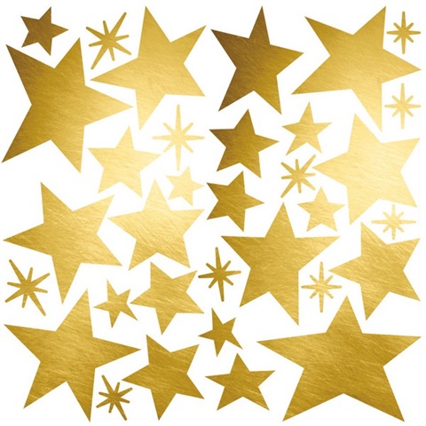 Star Peel And Stick Wall Decals With Foil