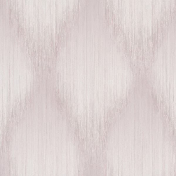 Starfall Mauve Metallic Ikat Wallpaper