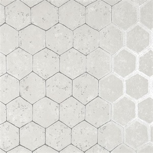 Starling Silver Honeycomb Wallpaper