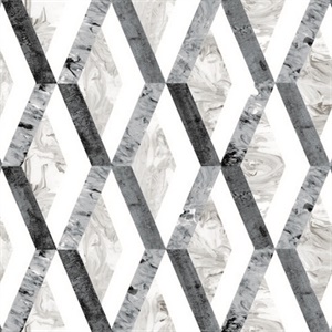 Statuary Diamond Inlay Peel and Stick Wallpaper