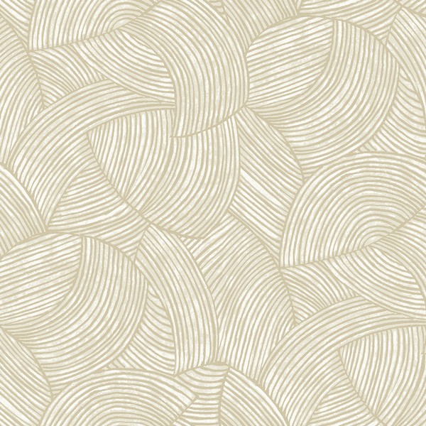 Stellara Champagne with Glass Beads Wallpaper