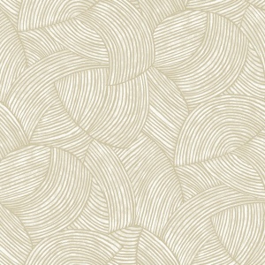 Stellara Champagne with Glass Beads Wallpaper