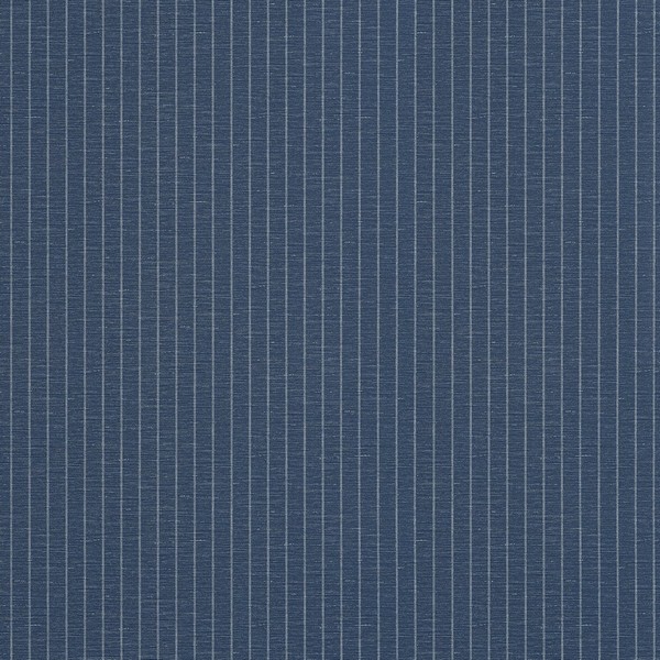 Suited Stripe Navy Wallpaper