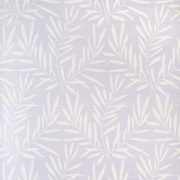 Summer Leaves Lavender Wallpaper