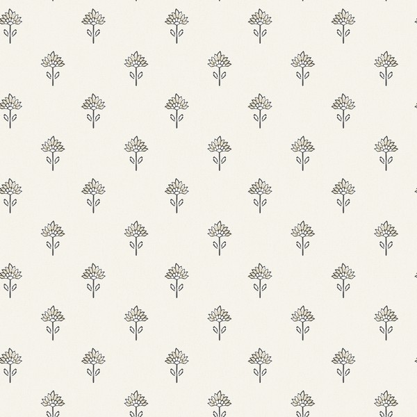 Surdiva Ivory Floral Fan Wallpaper