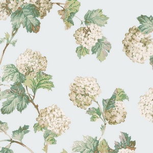 Sussex Hydrangea Soft Blue Wallpaper