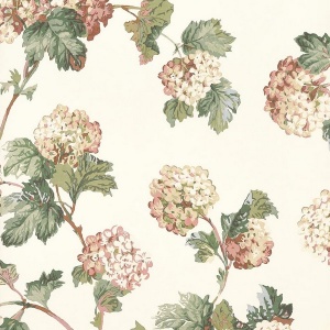 Sussex Hydrangea Soft Gold Wallpaper