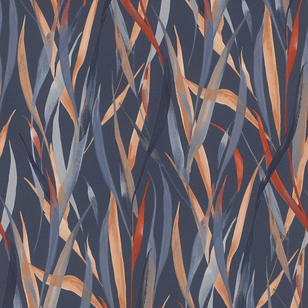 Sway Blue Botanical Wallpaper